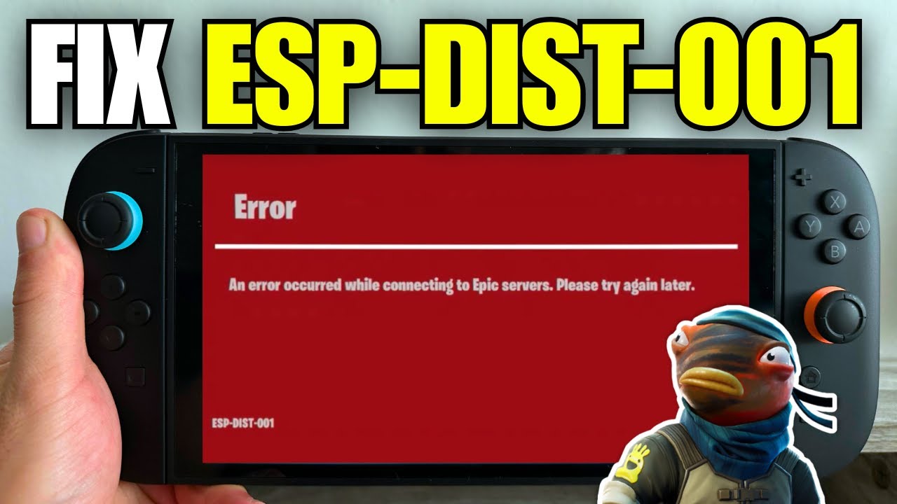 Как исправить ошибку Fortnite ESP-DIST-001 на Nintendo Switch