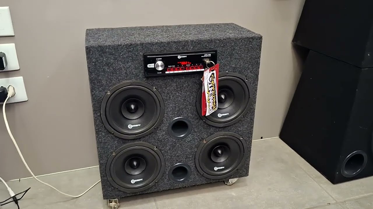 Alto falante taramps HD250s 6pol com Amplayer Taramps 400