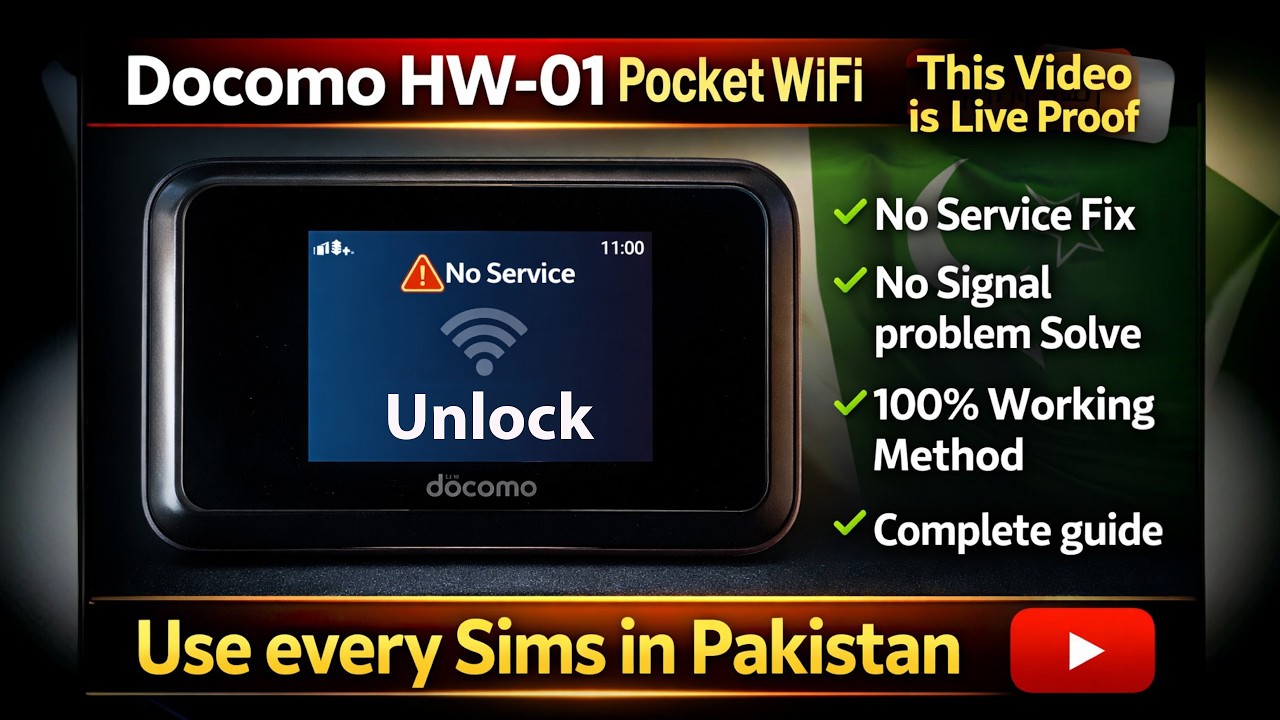 Docomo HW-01 Unlock + No Service Fix Full Method 2026