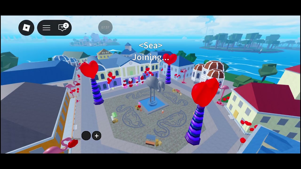 Playing blox fruit valentine's update