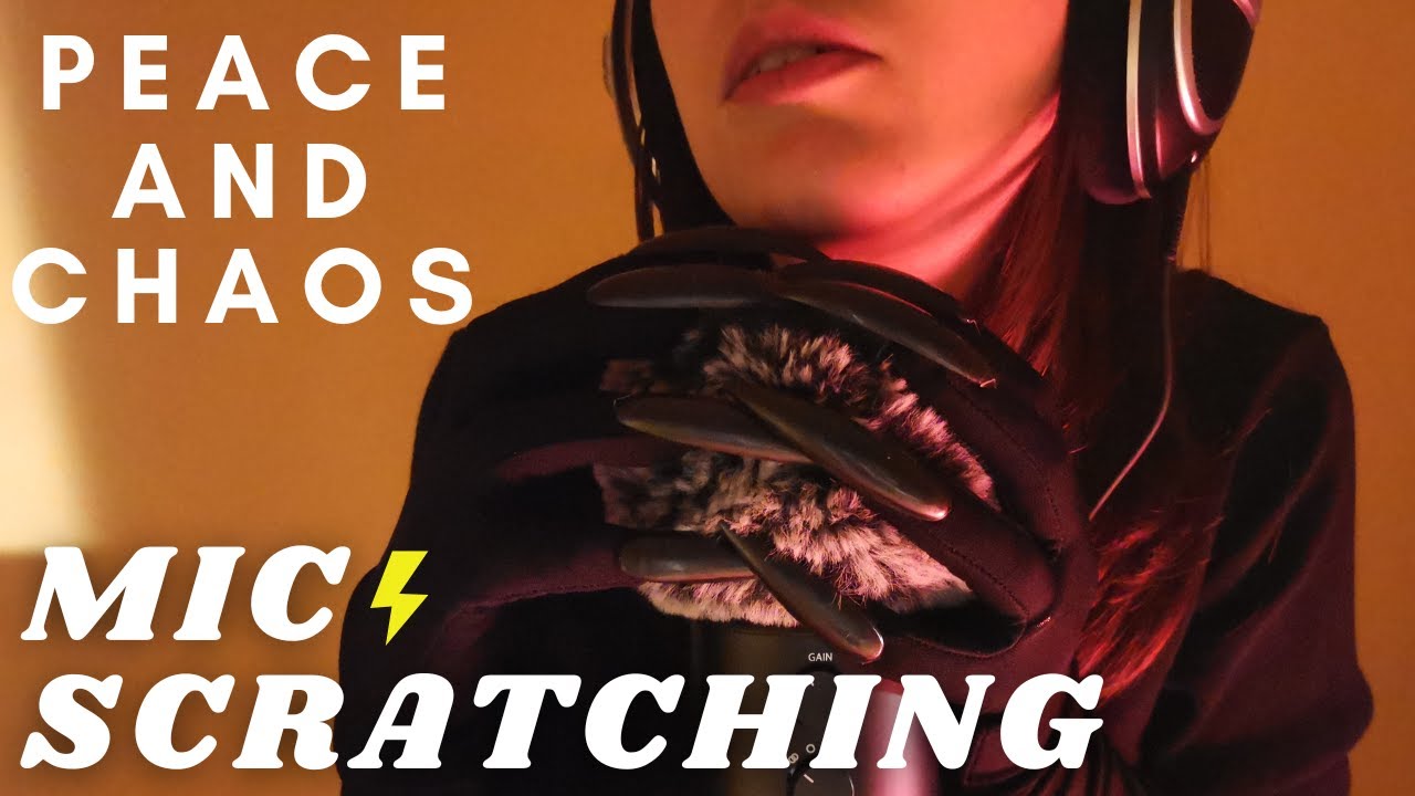 ASMR - PEACE AND CHAOS | FAST AND AGGRESSIVE FLUFFY Scratching | Anticipatory Tingles | soft spoken