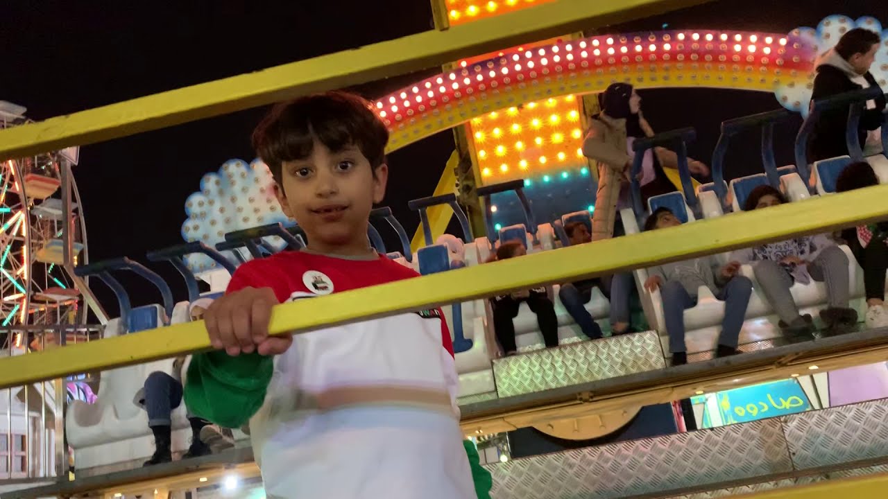 رودي يركب اخطر لعبة في حولي بارك