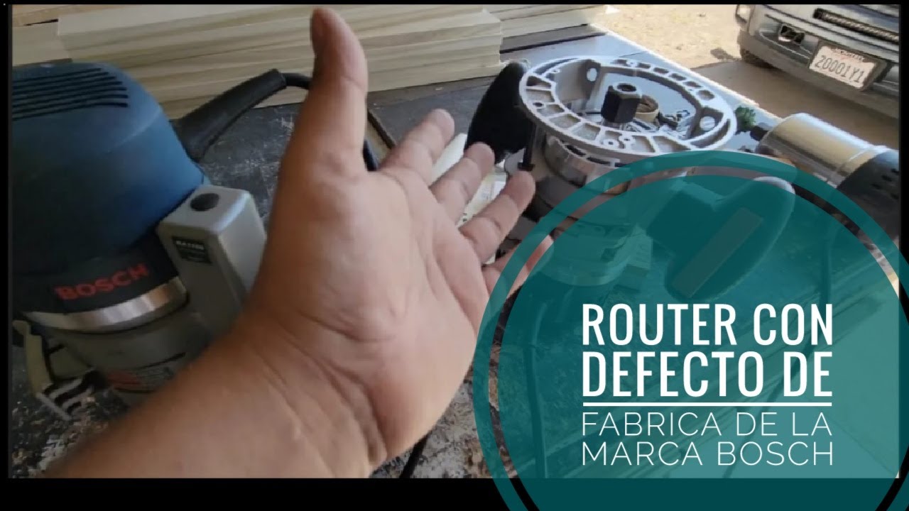 DEFECTO DE ROUTER BOSCH 🤔🤔