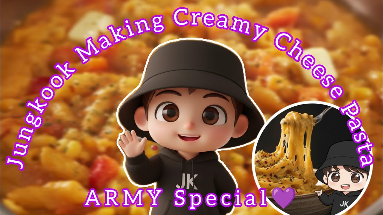 Jungkook Making Creamy Cheese Pasta🍝ARMY Special💜 