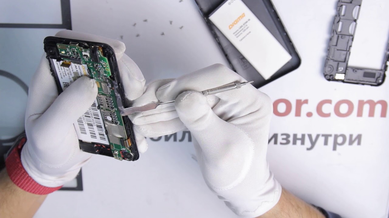 Инструкция как разобрать Digma Linx Atom 3G (LT4049PG)