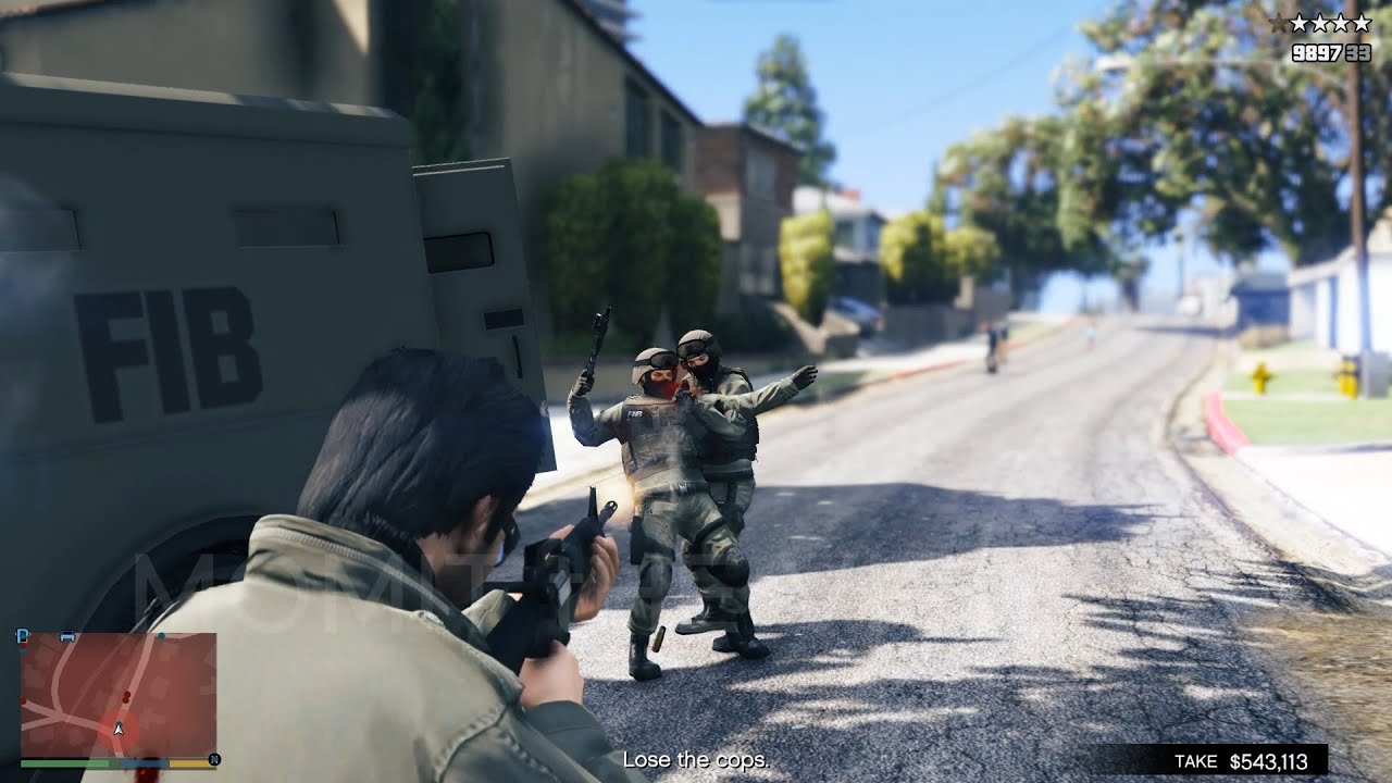 GTA V The Stash House Heist + Epic 5 Star Cop Chase Escape [PEV:SALE]