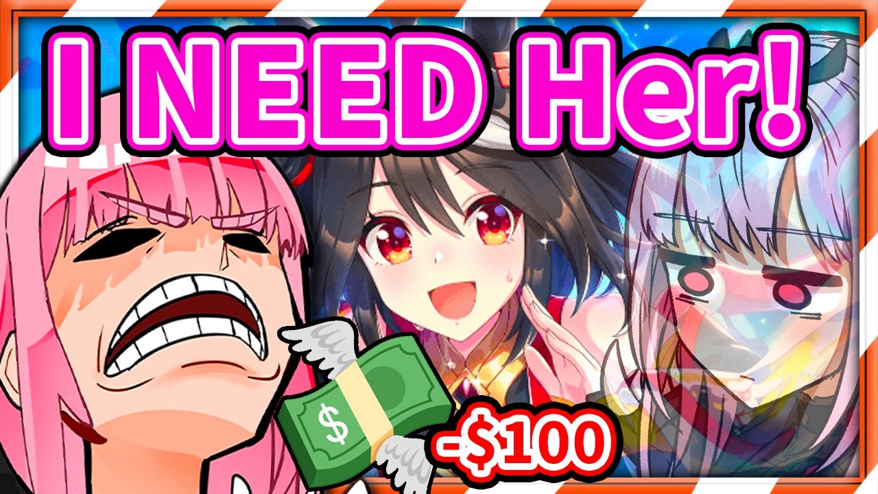 Calli CRASHES OUT After Spending Over $100 on Uma Musume Gacha 【Mori Calliope / HololiveEN】