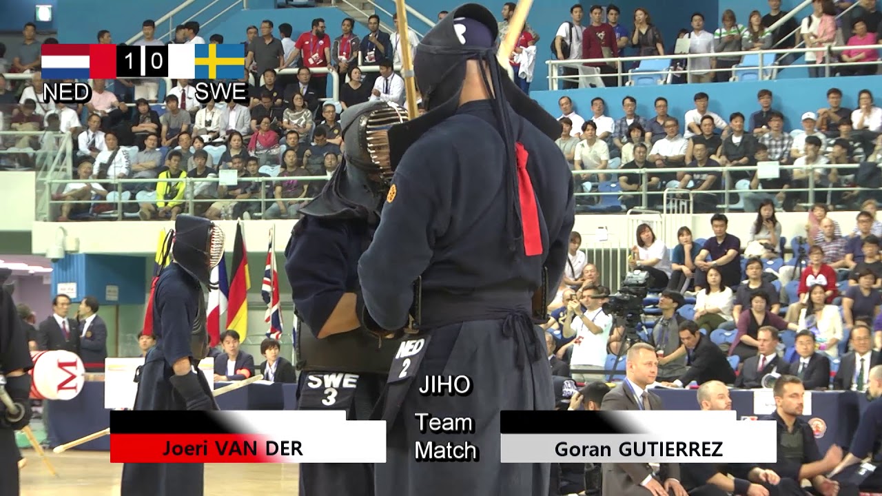 17th World Kendo Championships Men's TEAM MATCH 2ch Netherlands vs Sweden