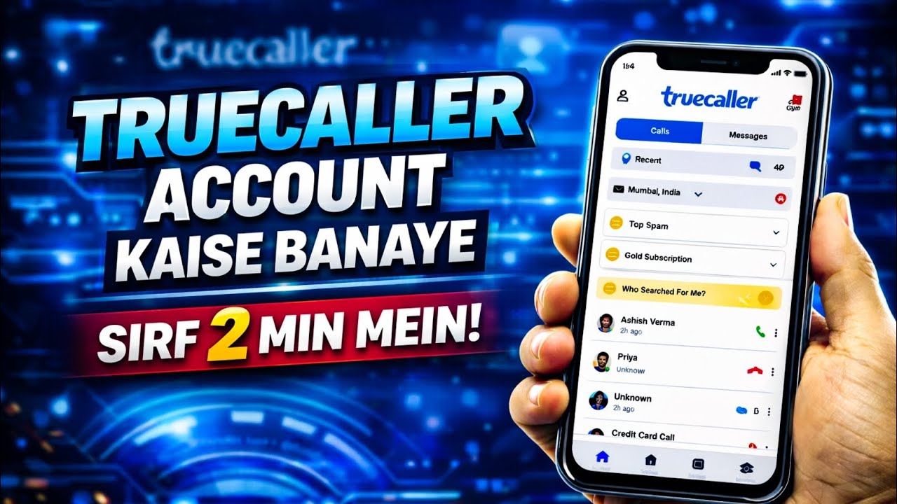 Truecaller Me Id Kaise Banaye | How To Create Truecaller Id  | Truecaller Account Kaise Banaye 