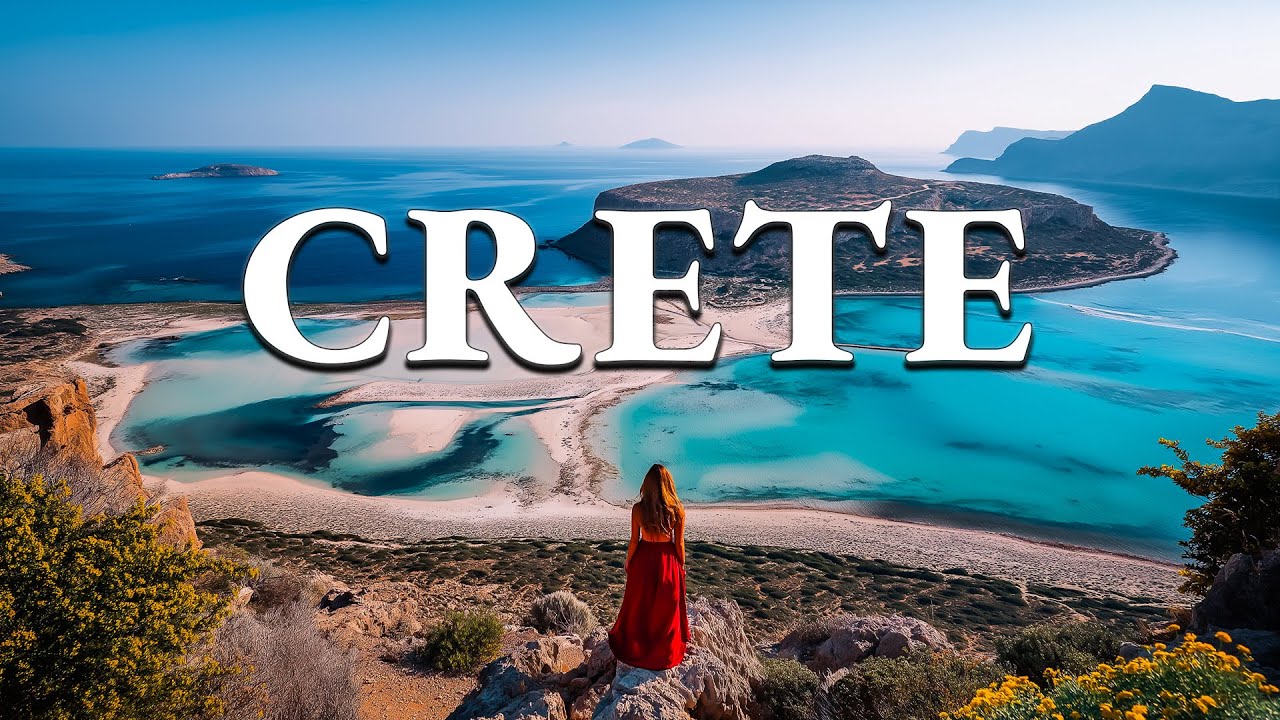 BREATHTAKING Crete in 4K with Soothing Music and Drone Views