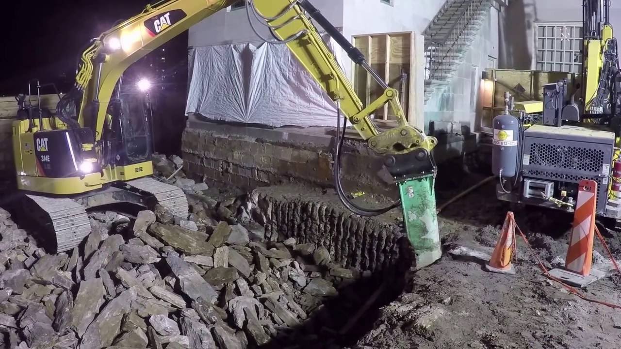 Montabert Breaker Hard at Work at Rockefeller University in Manhattan