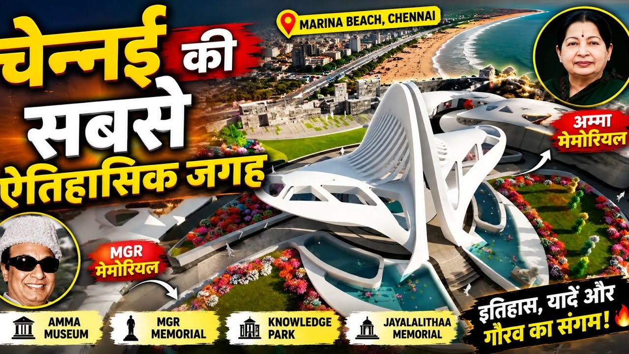 चेन्नई की सबसे ऐतिहासिक जगह | Jayalalithaa Amma Museum & MGR Memorial