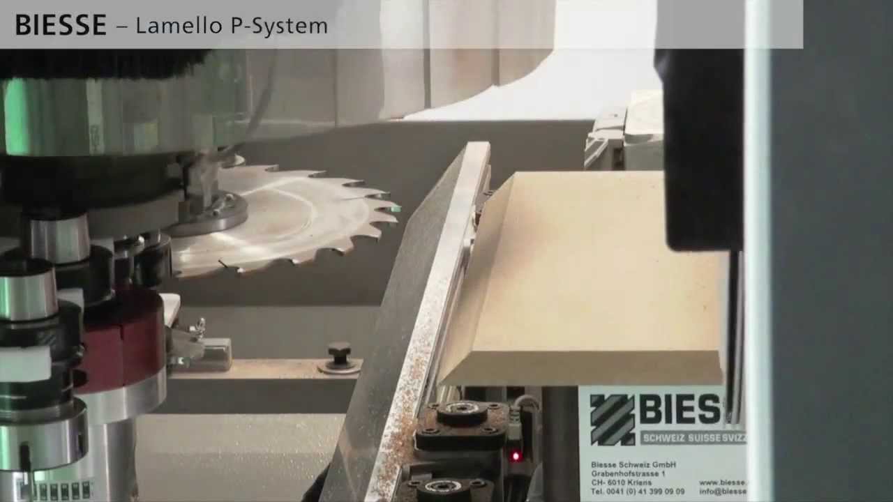 Biesse cnc operation for Lamello Clamex