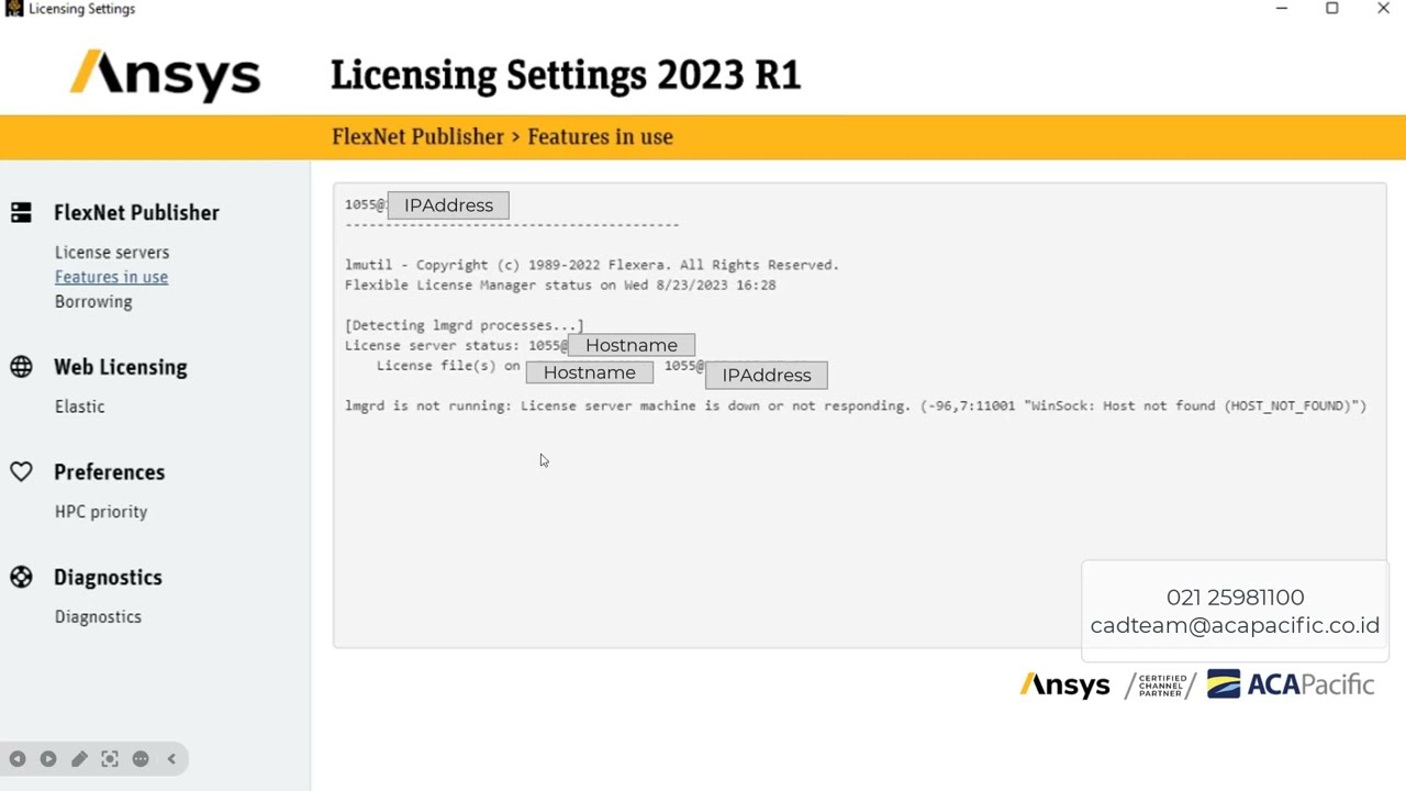 Troubleshooting Host Not Found pada Ansys Client