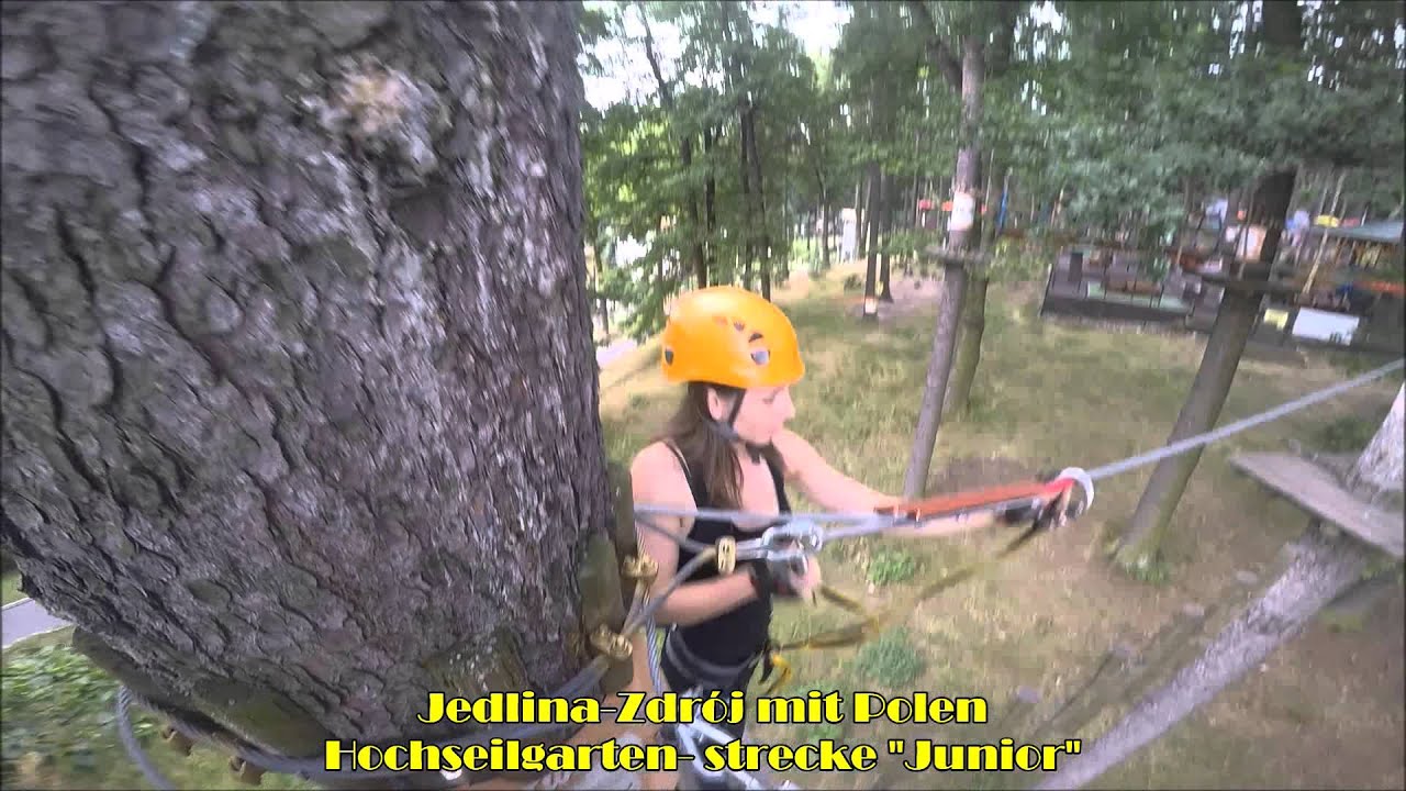 Bergsportzentrum Jedlina-Zdr&oacute;j mit Polen . Hochseilgarten - 