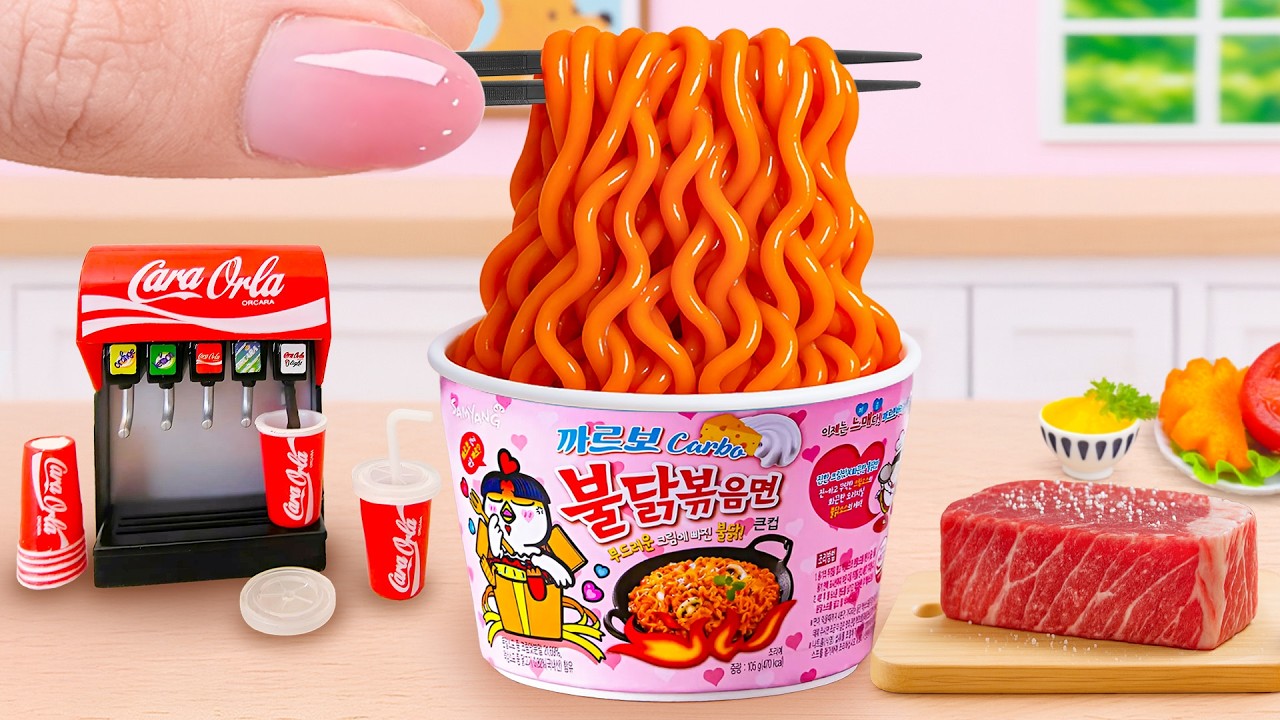 Как приготовить миниатюрный рамен Carbo с отборной говядиной от Тони Мини Фуд