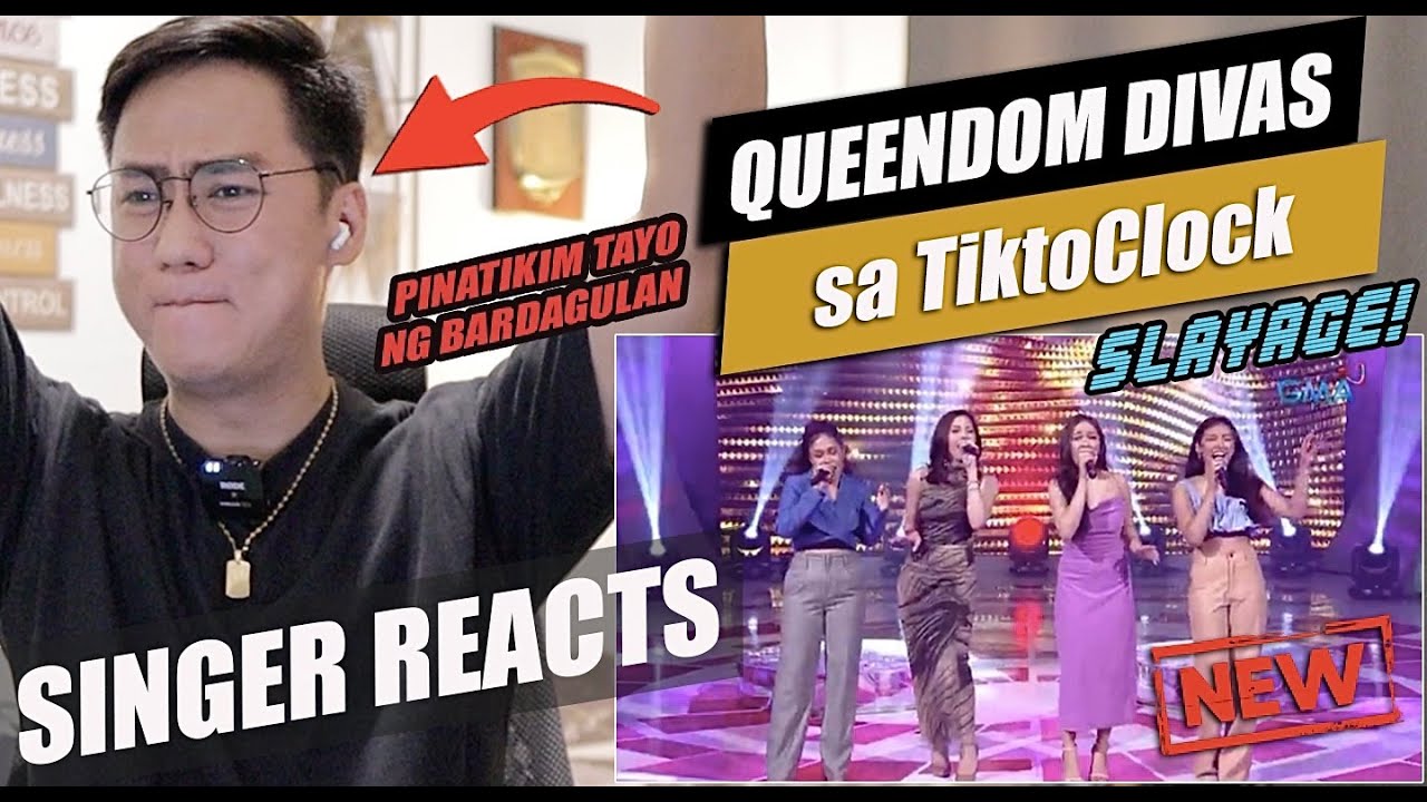 Julie Anne San Jose, Hannah Precillas, Thea Astley, Mariane Osabel in TiktoClock | SINGER REACTION