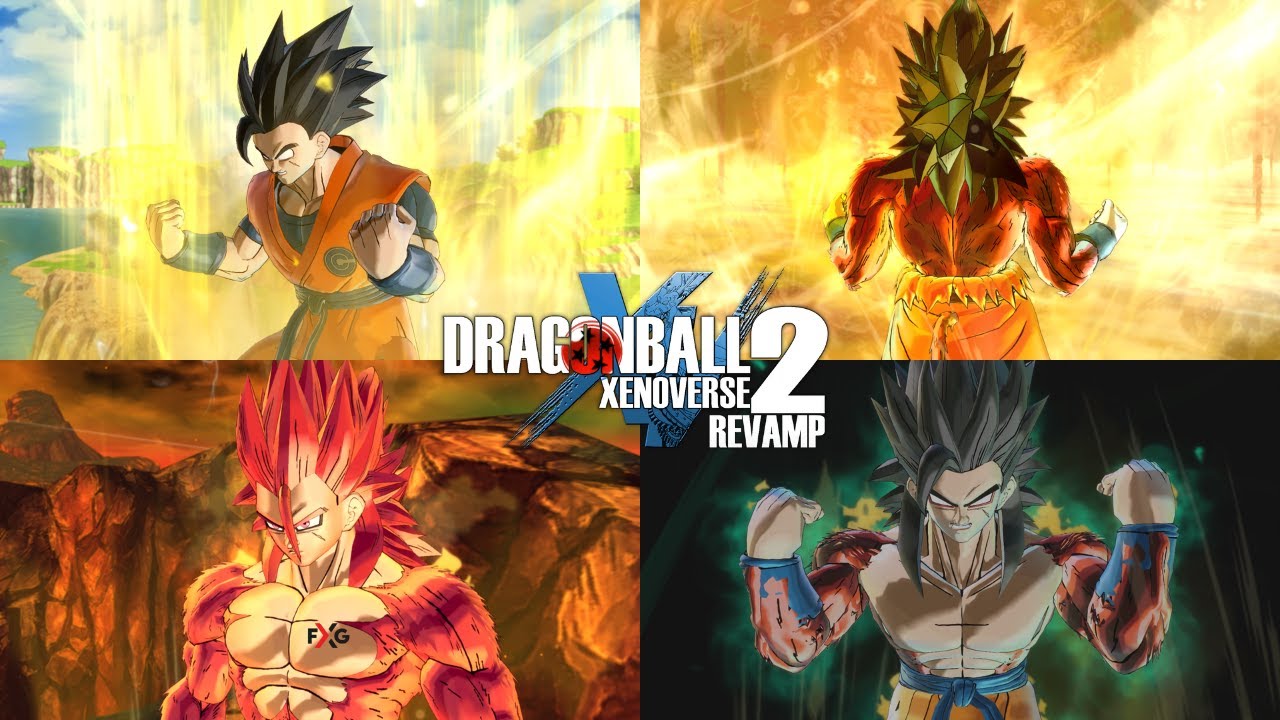 CAC Best Animated SSJ4 Transformations/Awoken Skills - Dragon Ball Xenoverse 2 Mods