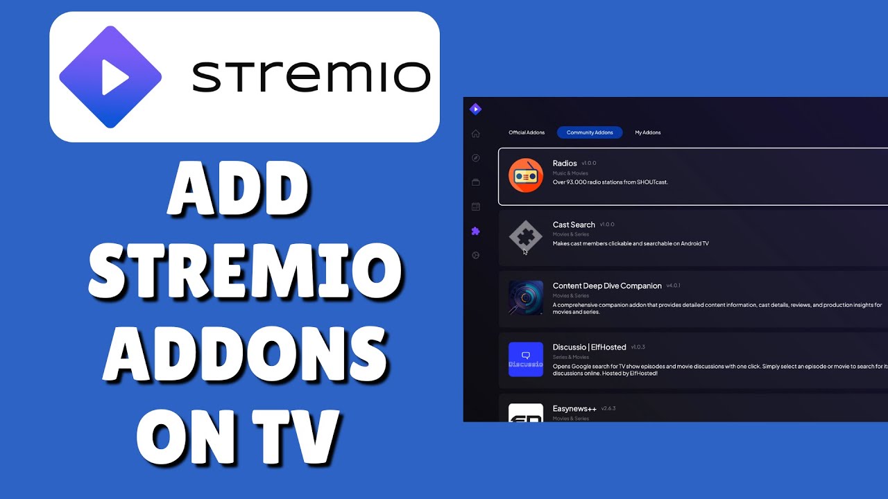 Как добавить дополнения Stremio на телевизор (Установка дополнений)