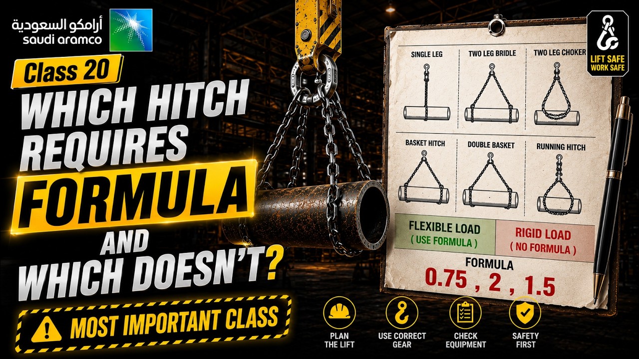 Saudi Aramco Rigger Level 3 Full Course | Class 20 | Flexible Load and Rigid Load