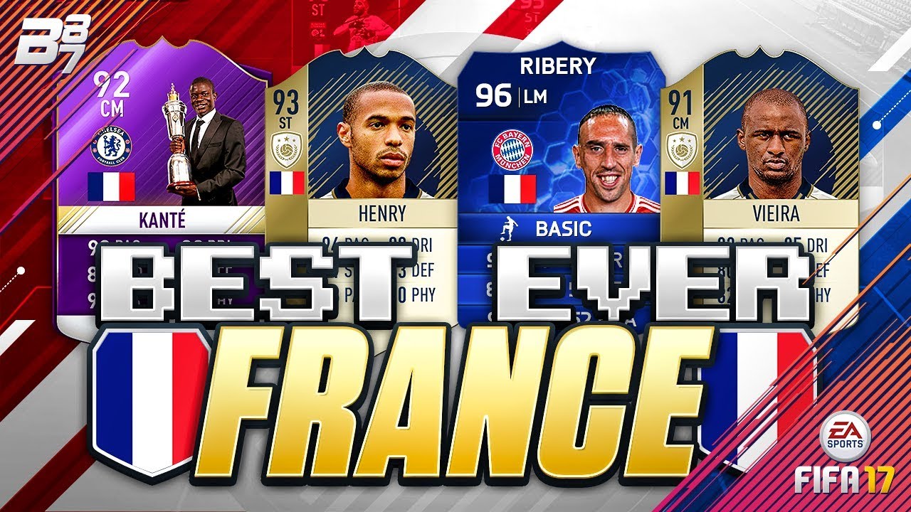 THE BEST EVER FRANCE TEAM ON FIFA! w/ ICON 93 HENRY AND 96 TOTY RIBERY! FIFA ULTIMATE TEAM