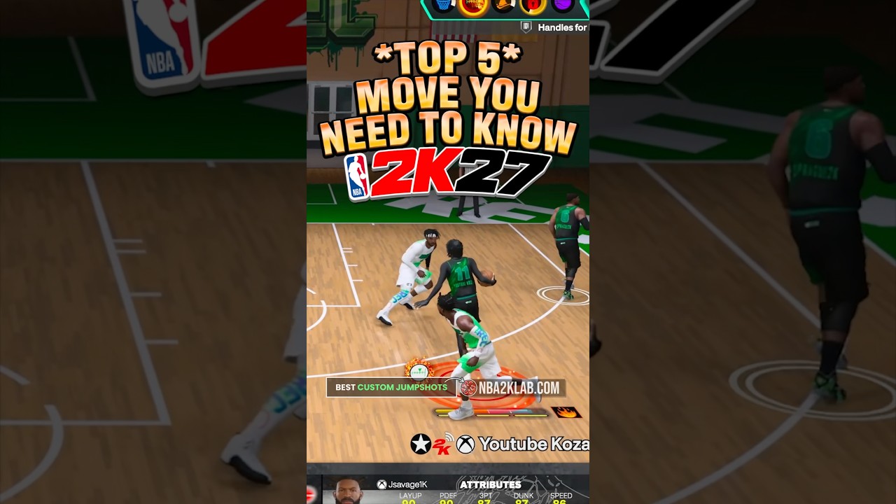 NBA 2K27: 5 движений для защитников, которые нужно знать #2k #2k27 #nba2k27