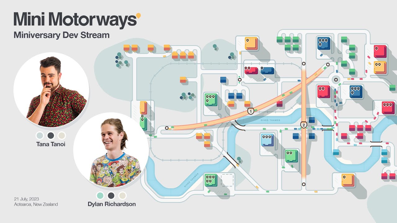 Mini Motorways Devs Stream Upcoming Miniversary Update Maps!