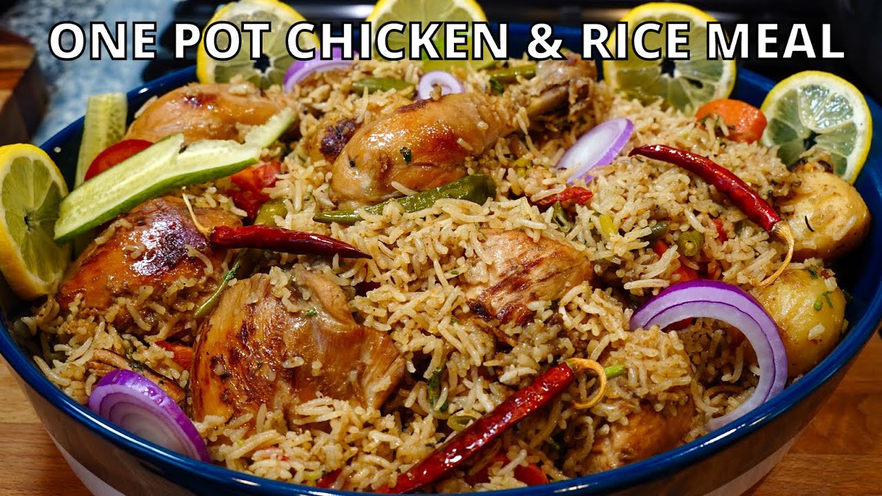 ONE POT CHICKEN & RICE | CHICKEN PULAO WITH A TWIST | Chicken Recipes