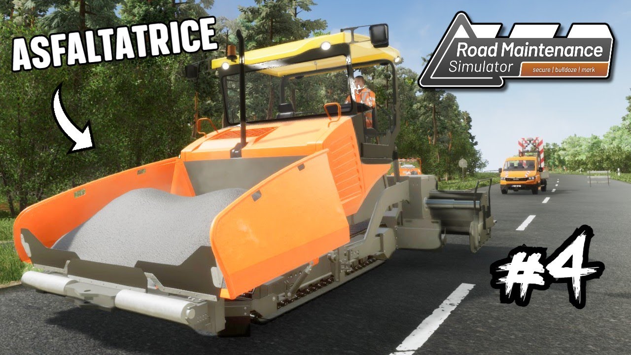 ROAD MAINTENANCE SIMULATOR #4 - Asfalto e riparo la strada!
