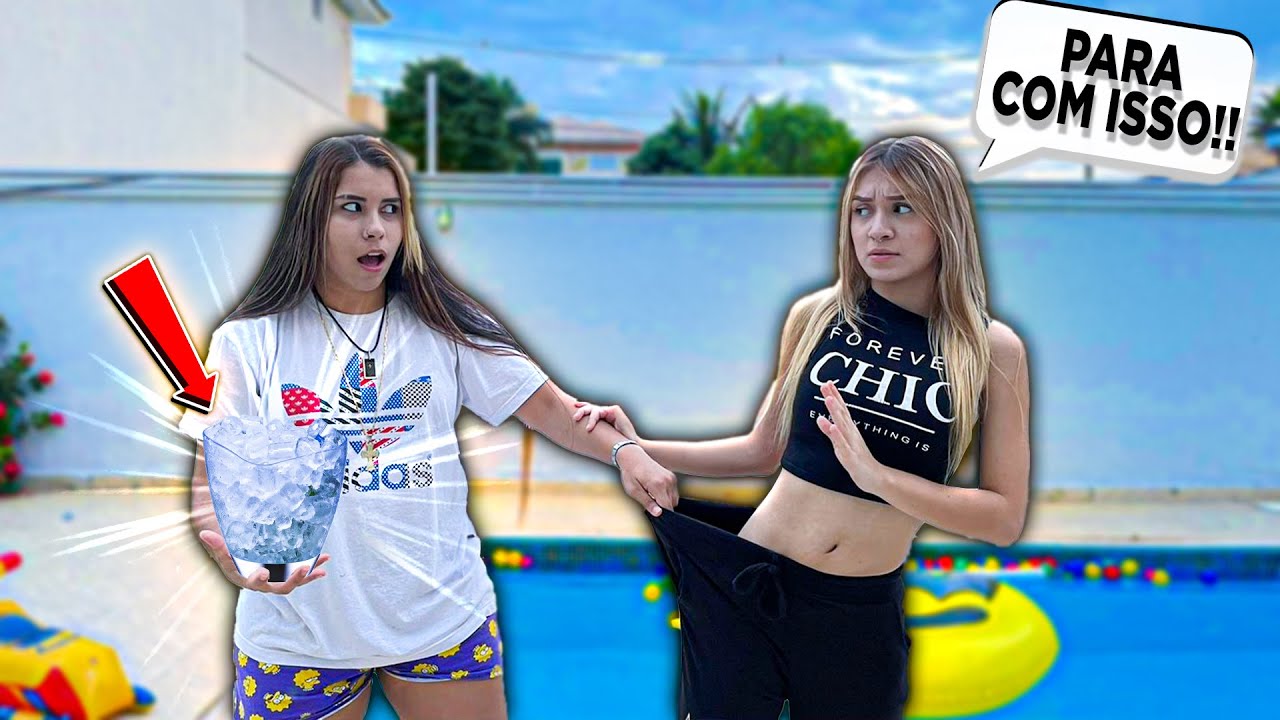 24 HORAS JOGANDO GELO DENTRO DA CALÇA DA LOIRA! (ela ficou irritada)