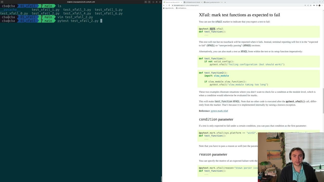 pytest Basics: Xfail Tests