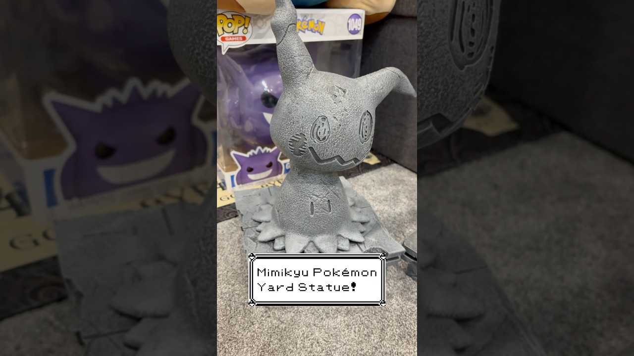 NEW Mimikyu Pok&eacute;mon Yard Statue #unboxing #pokemon #pokeween #mimikyu #pokemoncenter #shorts