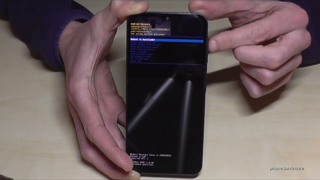 Samsung Galaxy A15: How to make a factory data reset (hardreset) with the buttons?