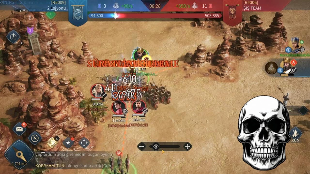 Kiros ile Harika Savaşı Kingdom 9 vs Kingdom 6 dostluk kazansın. @ageofempiresmobile