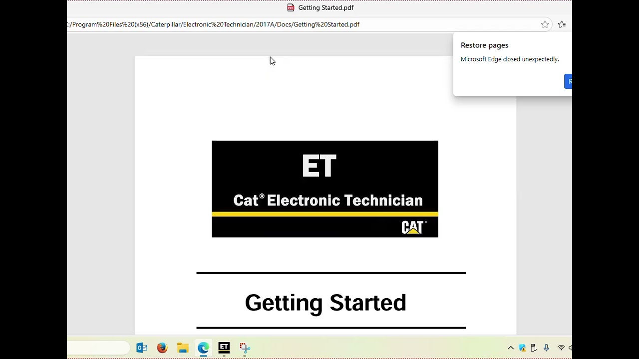 CAT ET Service menu Tutorial