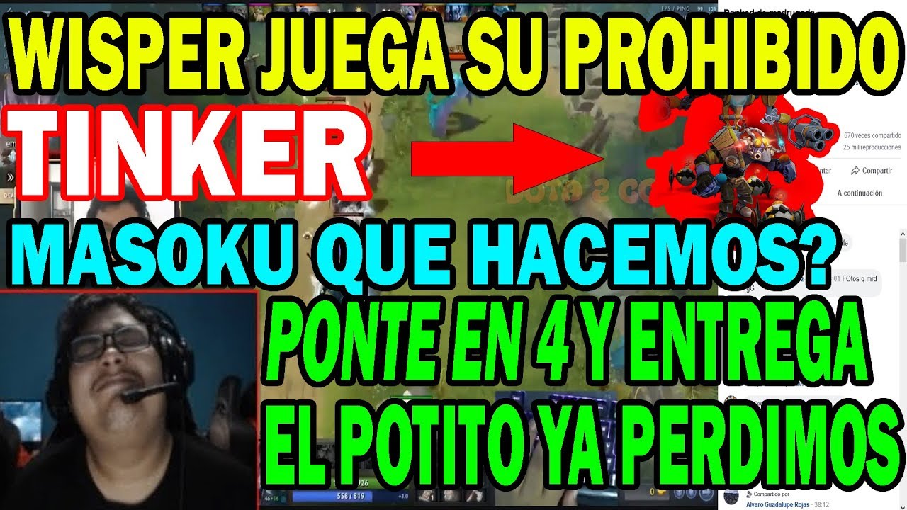 BOLIVIANO DE ORO WISPER DESVENDA A SMASH Y MASOKU | DOTA 2