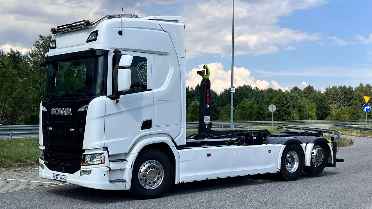 Scania R500 hakowiec multilift hiab (Palfinger meiller) 6x2/4 21t KrazTrans