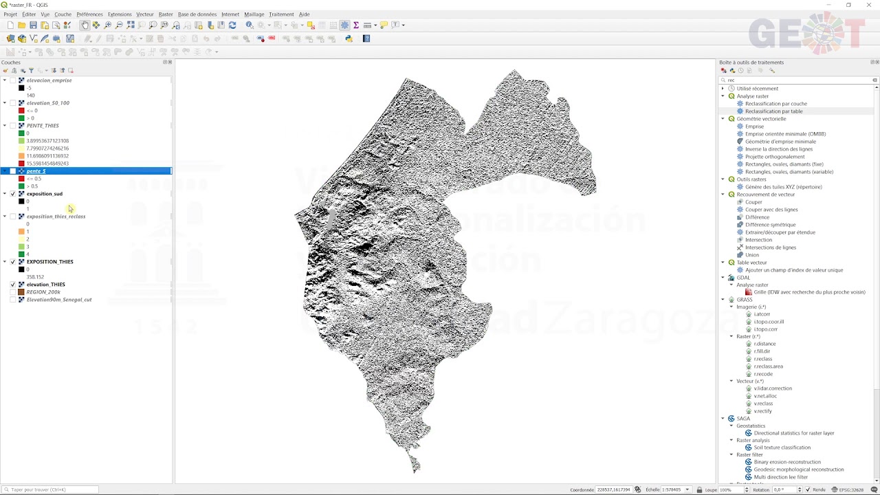 QGIS 3.x - CALCULATRICE RASTER