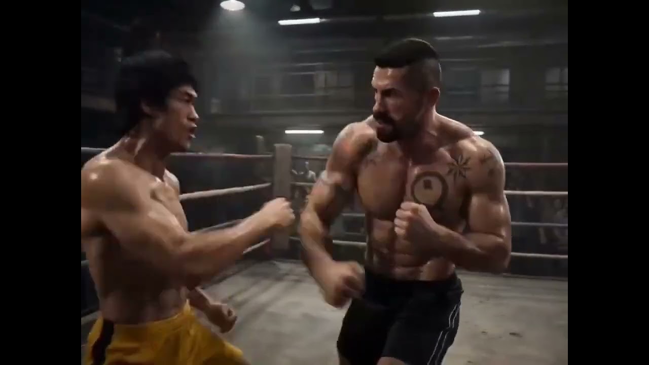 #BruceLee vs #ScottAdkins' #Boyka. #AI is insane
