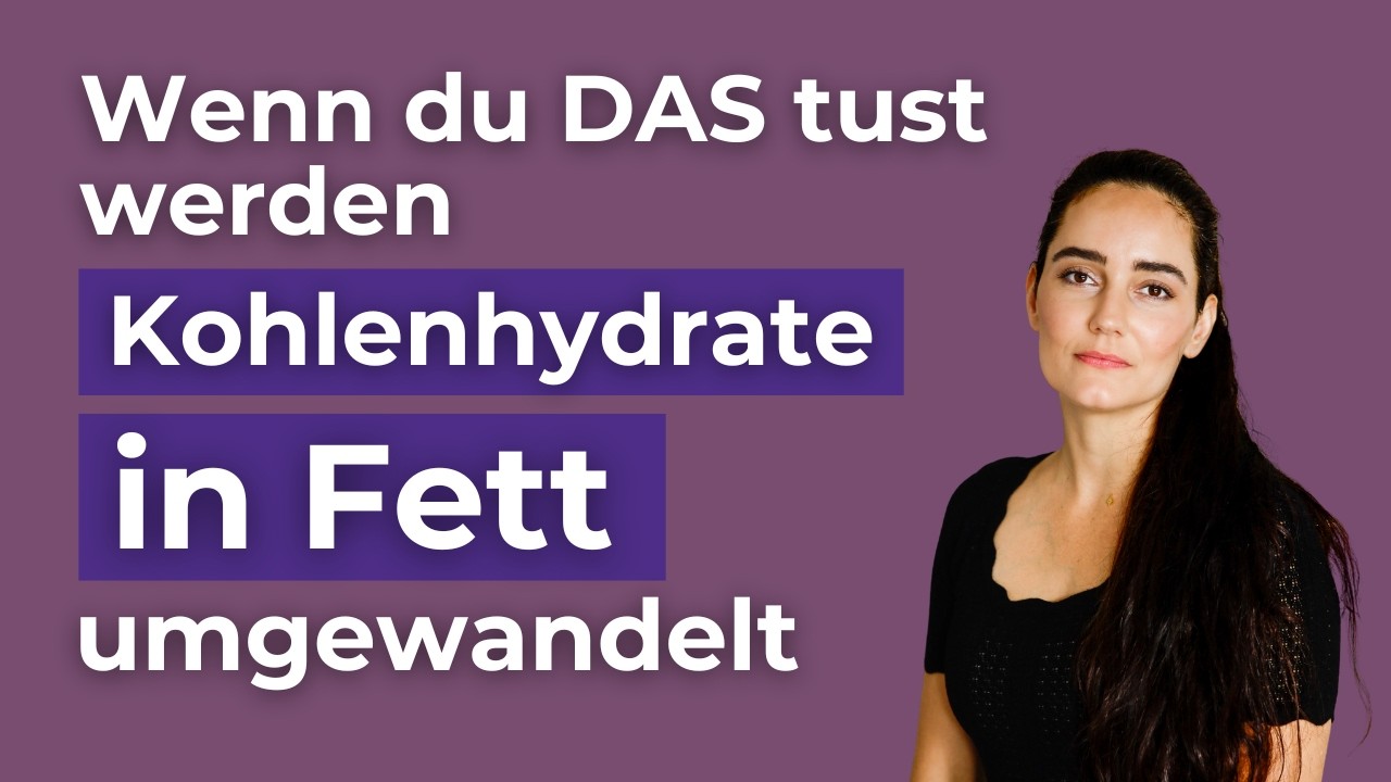 Hast du dich jemals gefragt, wie Kohlenhydrate in Fett umgewandelt werden?