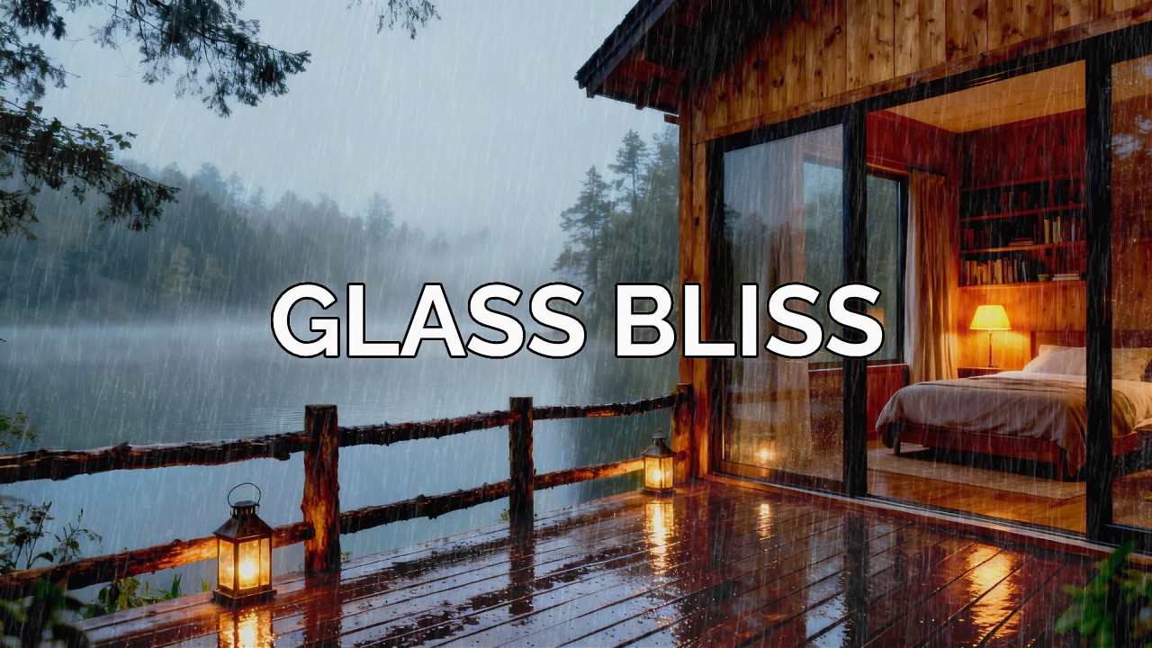 🔴 [Glass Sanctuary] Heavy Rain on Attic Skylight for Intense Focus, Study and Rapid Recovery 🌧️
