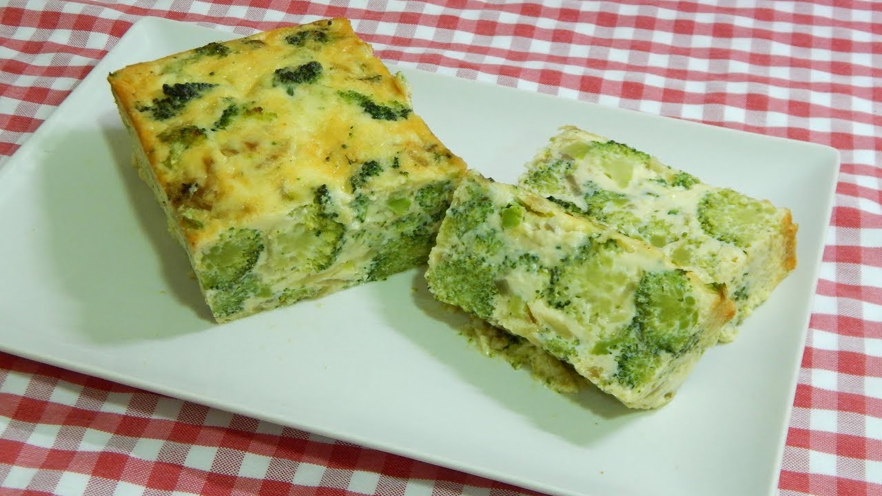 Receta fácil de pastel casero de brócoli con queso (Terrina de brócoli)