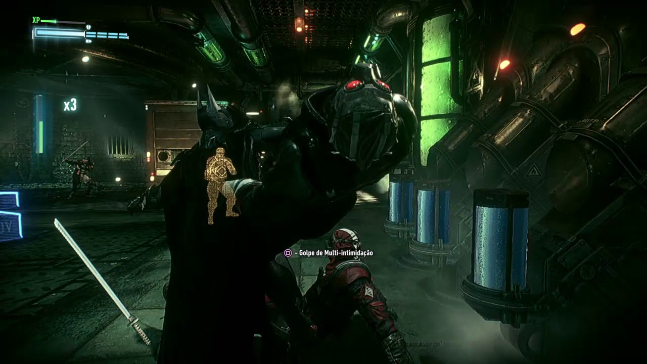 BATMAN™: ARKHAM KNIGHT_Química ACE Batman vc o helicóptero no Mas difícil de primeira