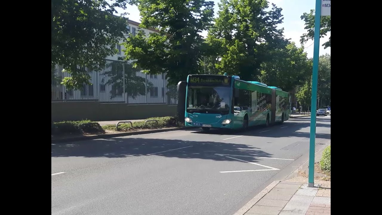 Busmitfahrt Linie M34 von Bornheim Mitte bis Mönchhofstraße