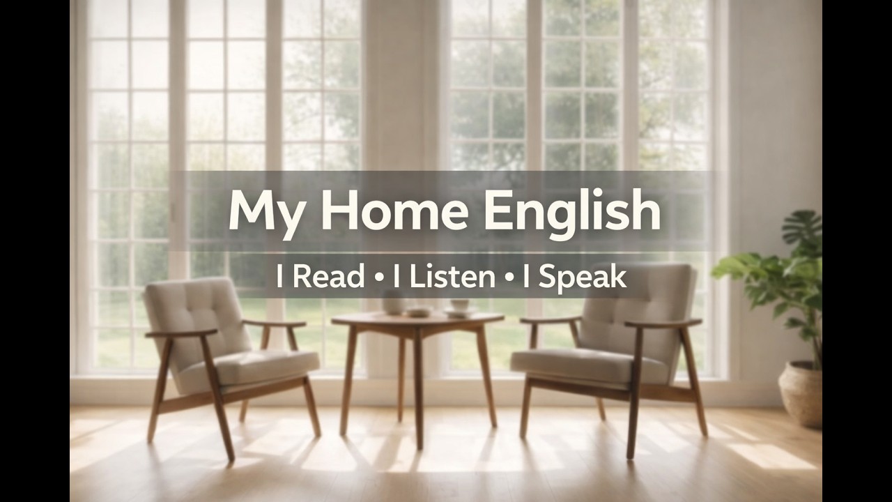 Slow English at Home — Reading, Music, Daily Life | Beginner Listening Practice