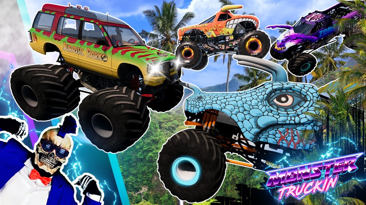 Monster Jam INSANE Racing, Freestyle and High Speed Jumps #91 | BeamNG Drive | Grave Digger