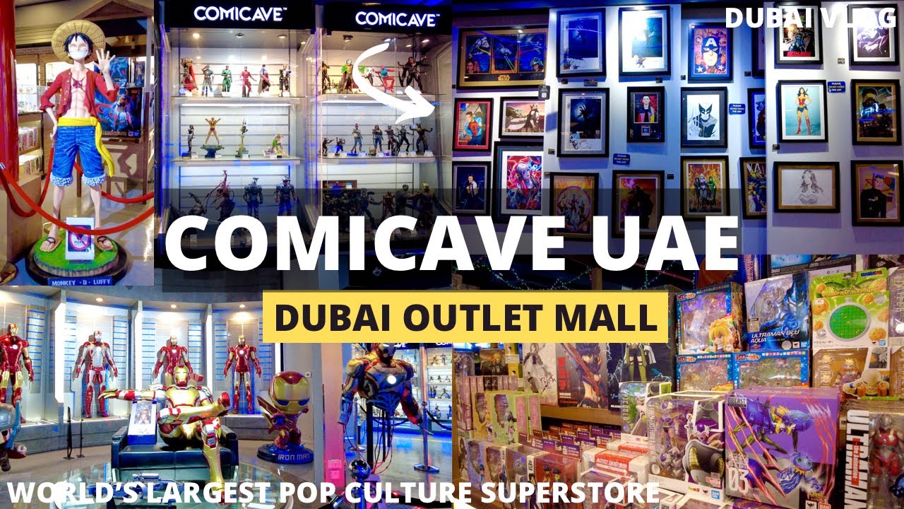 [4K] Anime Store! Comicave BEST Collectibles SUPERSTORE in Dubai Outlet Mall Walking Tour!
