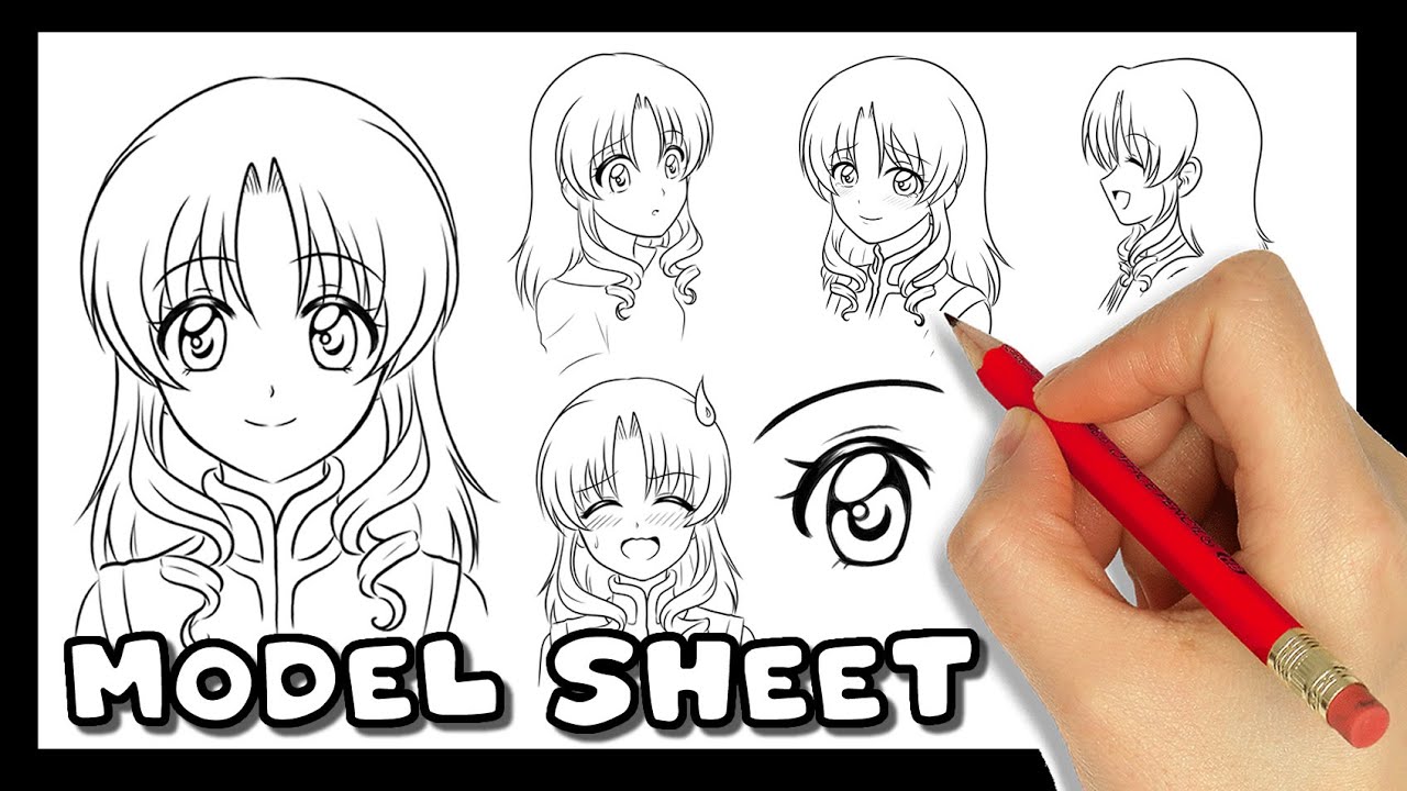 DESENHANDO MODEL SHEET DA YUGI  + Envie Seu Personagem