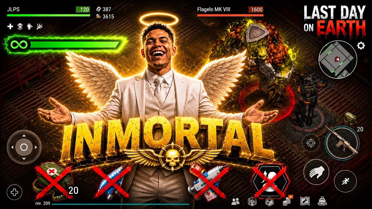 TRUCAZO DE INMORTALIDAD APROV&Eacute;CHALO💪🏻 BUG QUE TE HAR&Aacute; TODO S&Uacute;PER F&Aacute;CIL LAST DAY ON EARTH 
