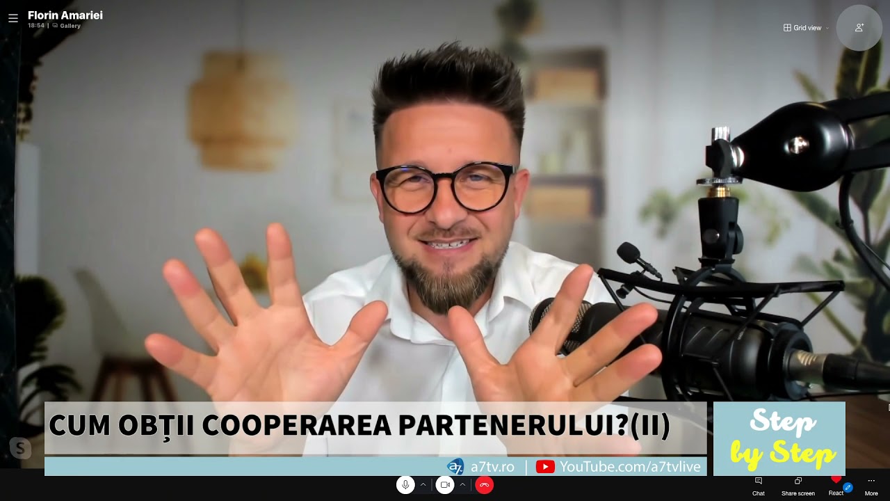 CUM OBȚII COOPERAREA PARTENERULUI (II) - Step by step cu Florin Amariei